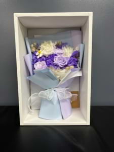 purple and white