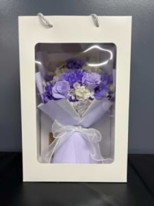 purple and white